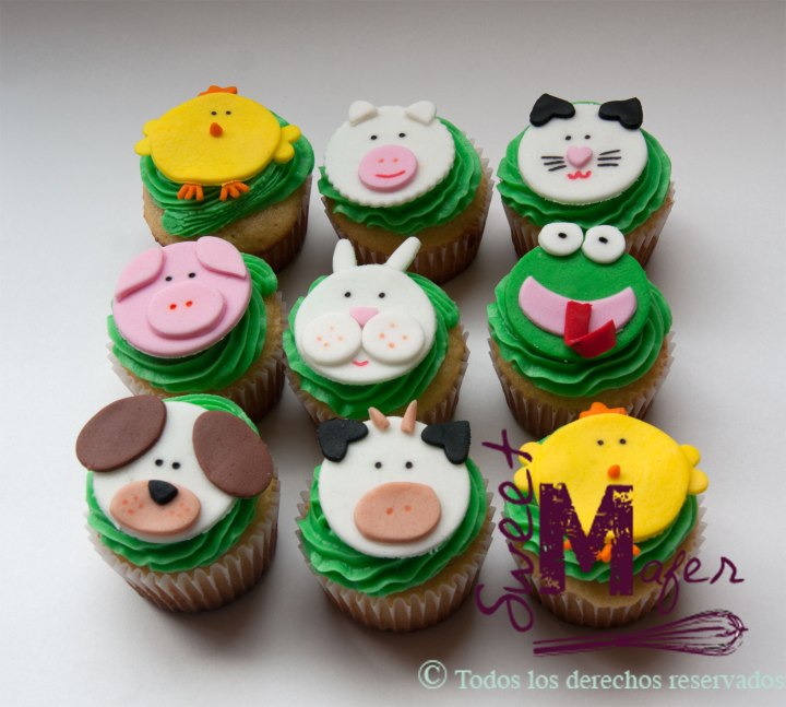 cupcakes-animales-granja