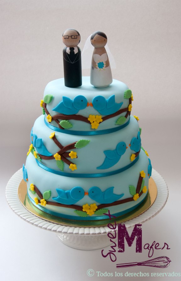 torta-pajaritos-azul