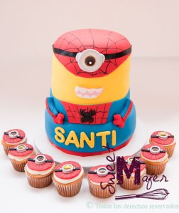spiderman-minion-cake-