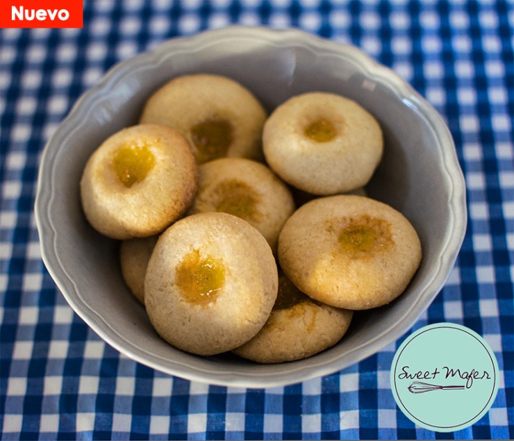 galletas caseras de mantequilla con nido de mermelada de mora o naranja de sweet mafer