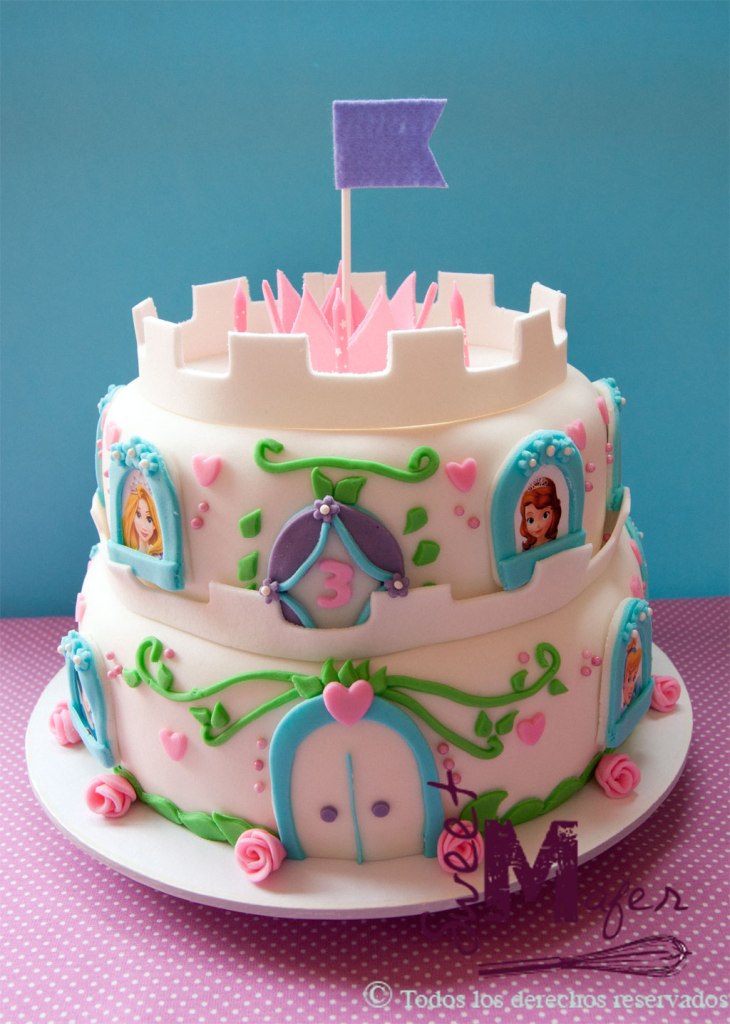 Torta castillo de princesas 