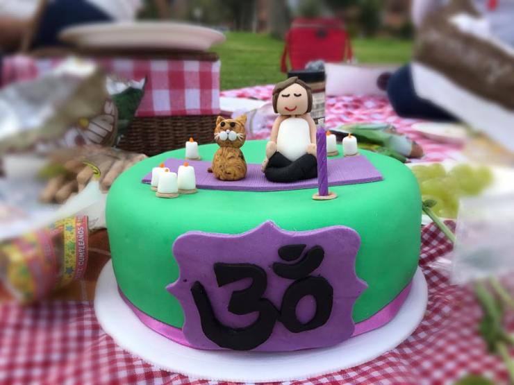 Torta en el picnic de Milena