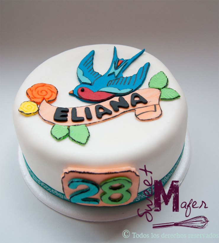 Torta tatuaje old style de Sweet Mafer