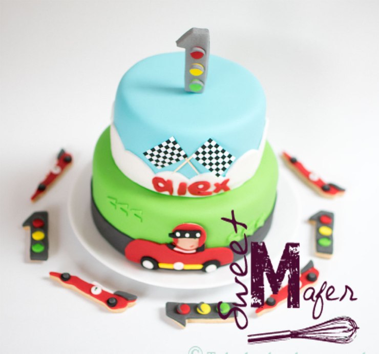 torta y galletas carros carreras
