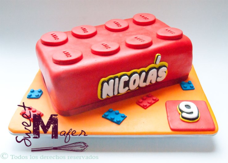 Torta ficha de lego