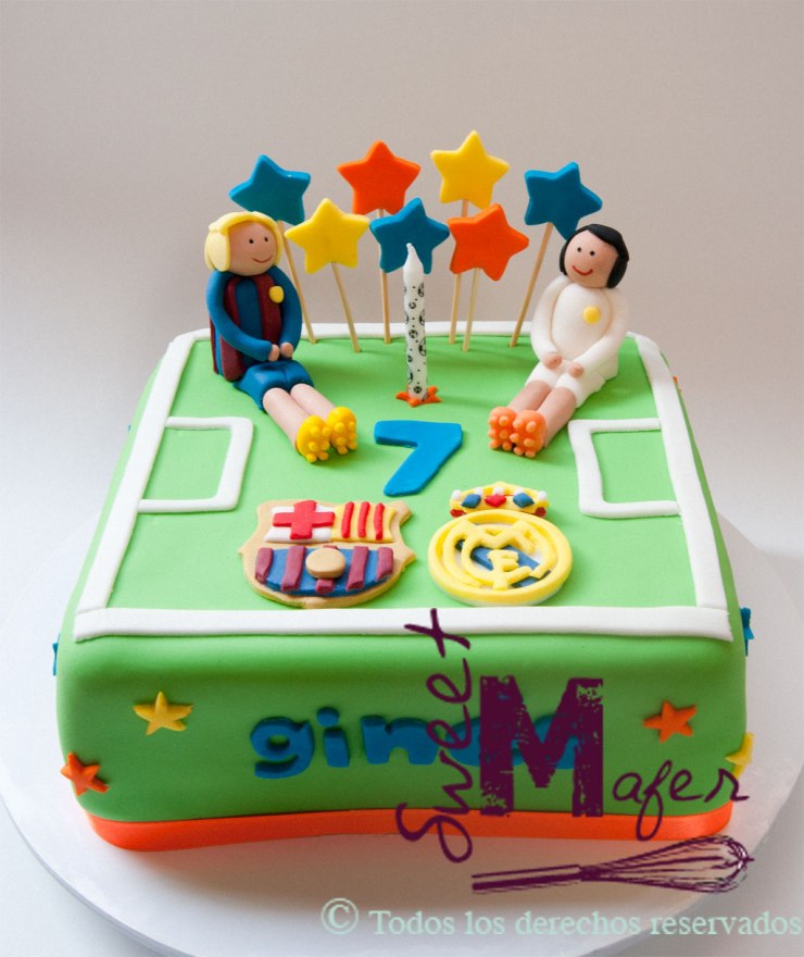 Torta Real Madrid y Barcelona