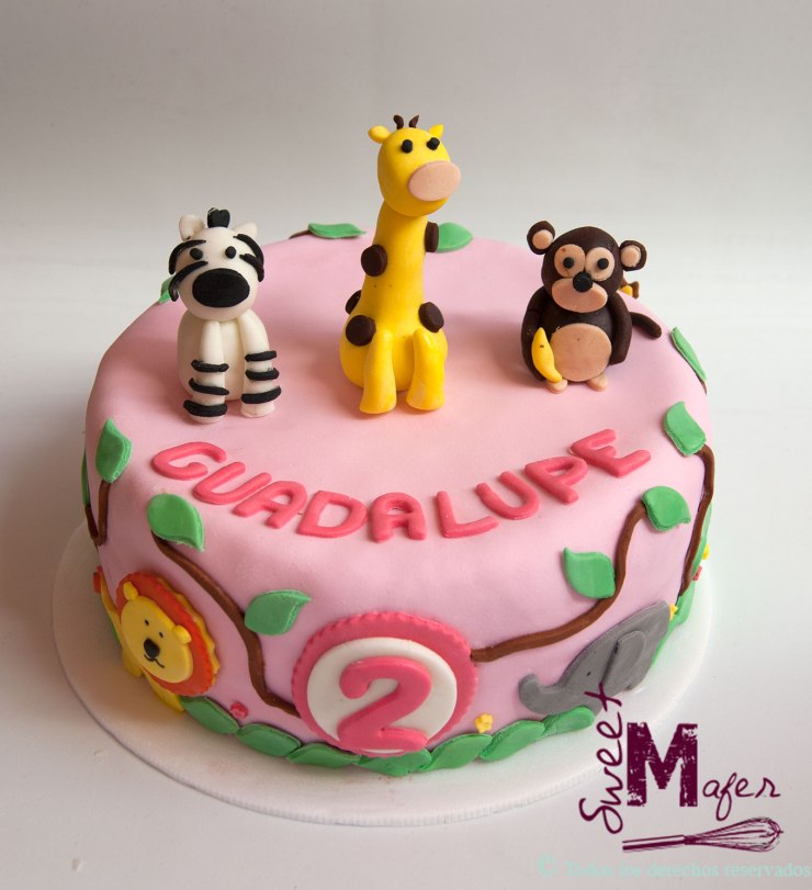 Torta animales selva