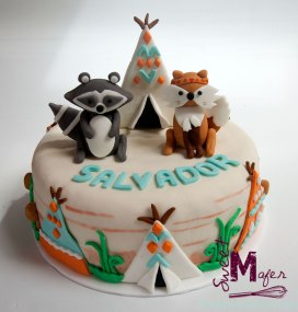 Torta tippies y animales